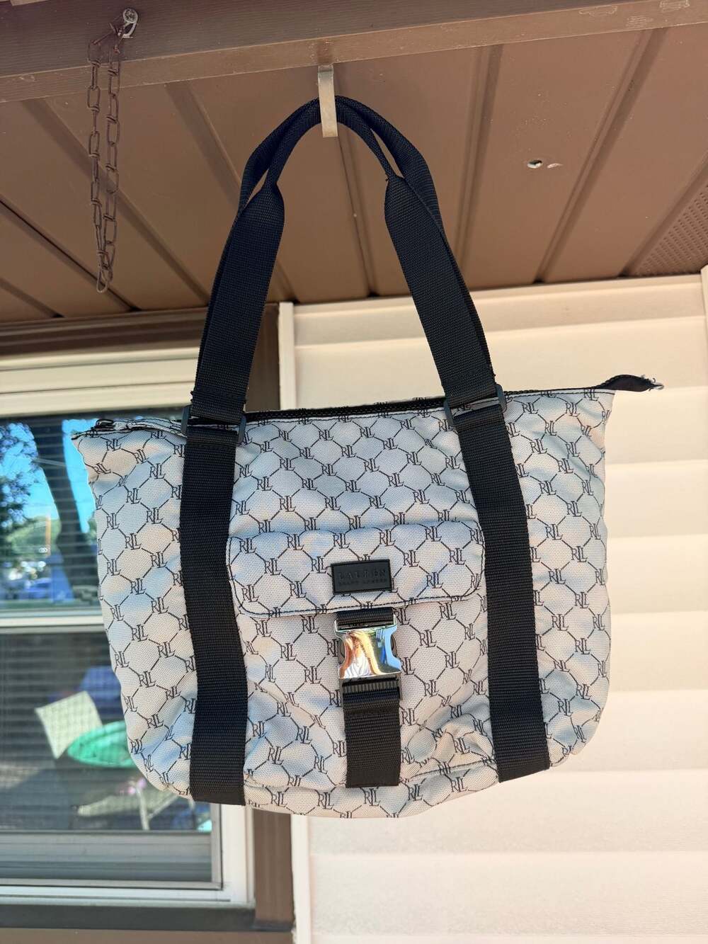 Lauren Ralph Lauren Signature Monogram Tote Bag